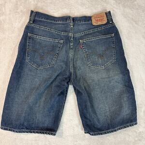 VTG Levis Shorts 569 Loose Straight Mens 36 Blue Cotton Jorts Dad Y2K Baggy